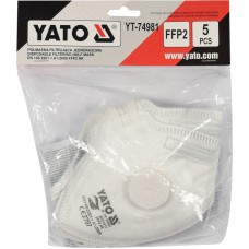 YATO Set 5 masti de protectie cu supapa pentru pra..